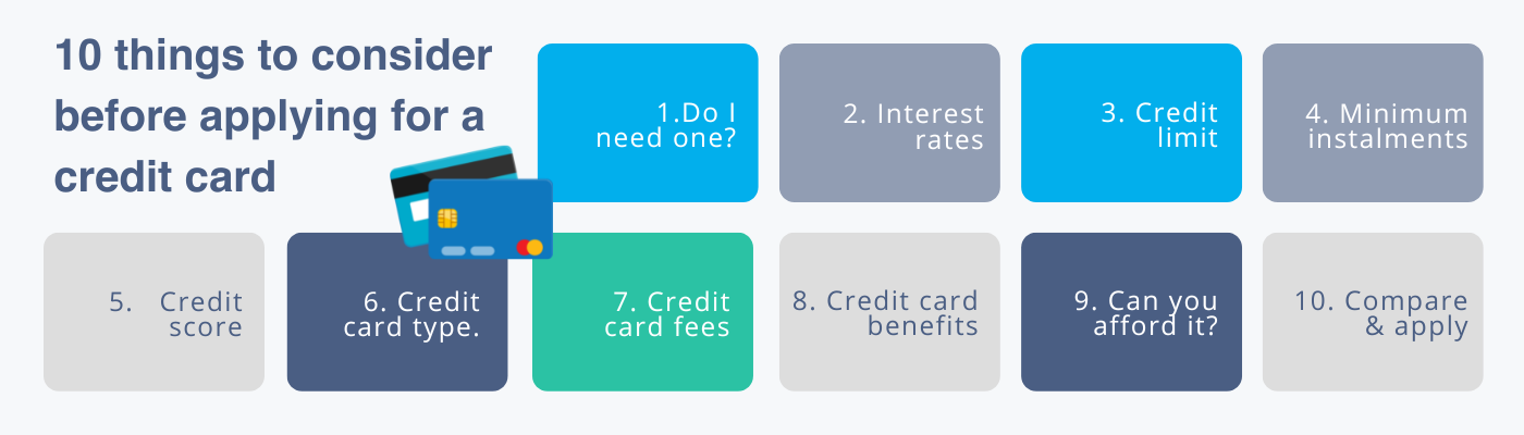 Things you need to consider before applying for a credit card